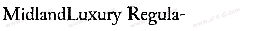 MidlandLuxury Regula字体转换